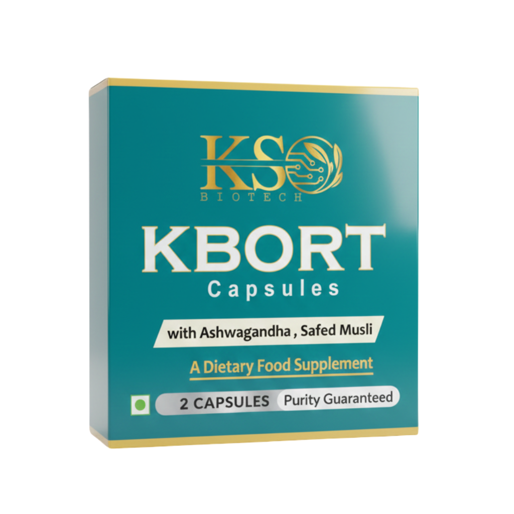 KS Biotech - Kbort Capsules - Composition: Ashwagandha, Safed Musli